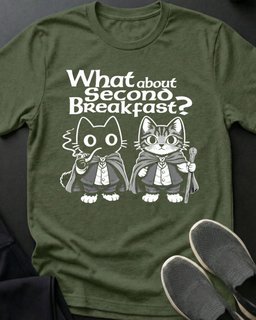 Second Breakfast Tee Gift For Cat Lover