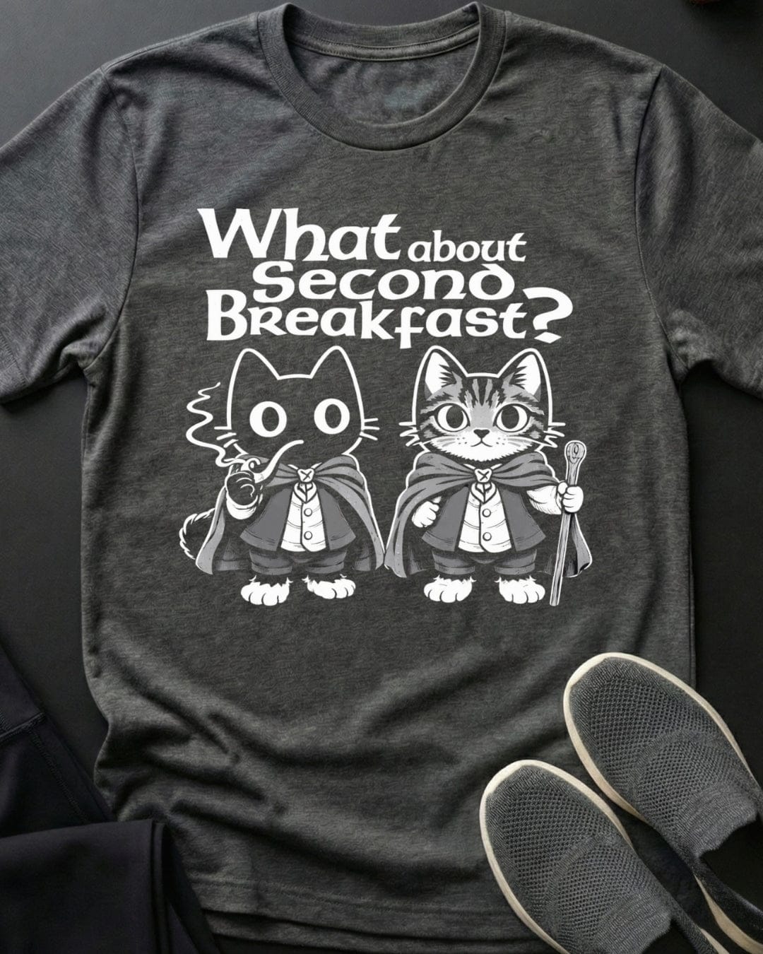 Second Breakfast Tee Gift For Cat Lover