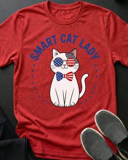 Smart Cat Lady Tee Gift For Cat Lover