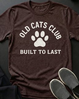Old Cats Club Tee Gift For Cat Lover