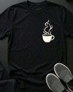 Pocket Coffee Cat Tee Gift For Cat Lover