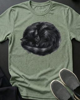 Sleepy Cat Tee Gift For Cat Lover