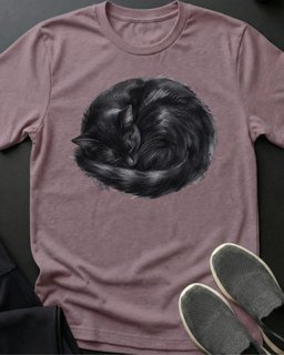 Sleepy Cat Tee Gift For Cat Lover