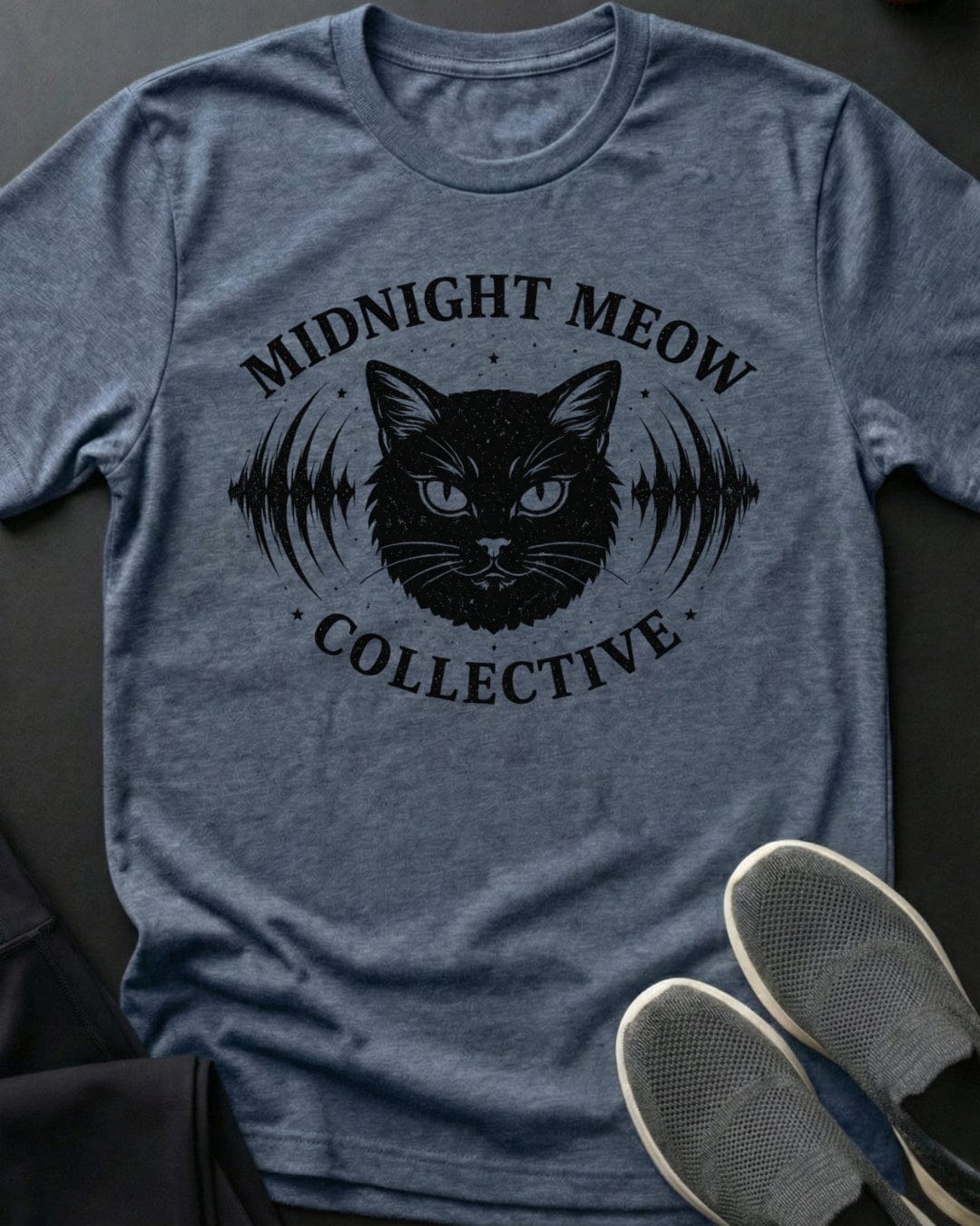 Midnight Meow Tee Gift For Cat Lover