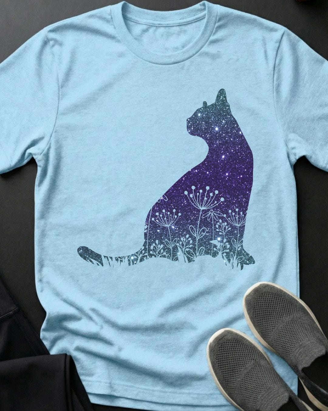 Starry Kitty Tee Gift For Cat Lover