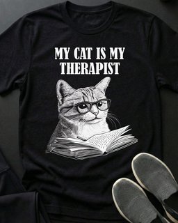 My Therapist Tee Gift For Cat Lover
