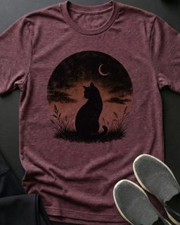 Midnight Watcher Tee Gift For Cat Lover