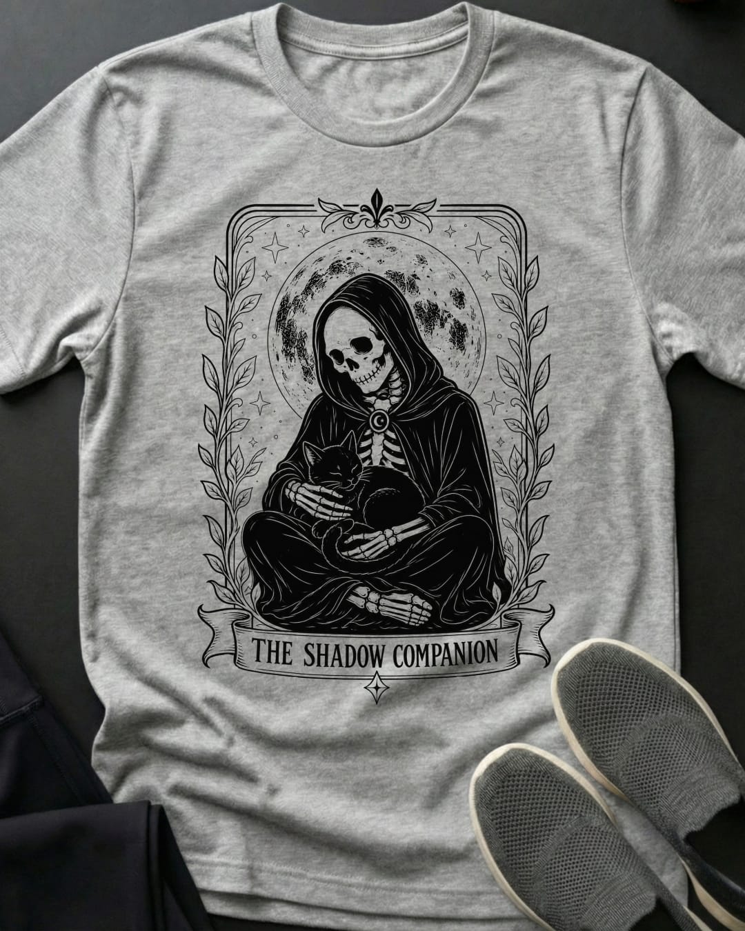 Shadow Companion Tee Gift For Cat Lover