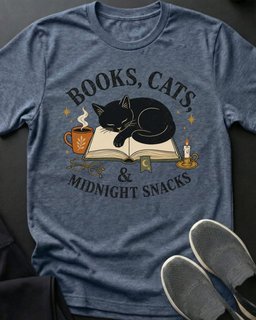 Midnight Snacks Tee Gift For Cat Lover