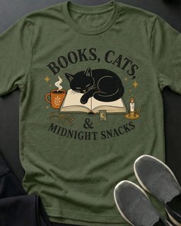 Midnight Snacks Tee Gift For Cat Lover
