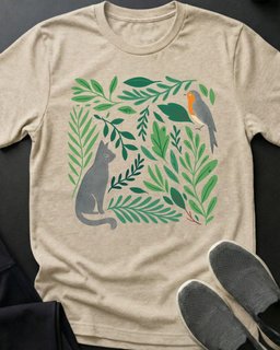 Robin Tee Gift For Cat Lover