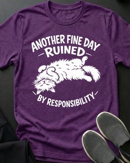 Ruined Tee Gift For Cat Lover