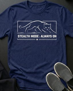 Stealth Mode Tee Gift For Cat Lover