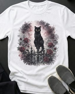 Rose Garden Tee Gift For Cat Lover