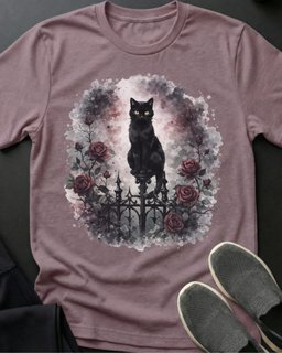 Rose Garden Tee Gift For Cat Lover