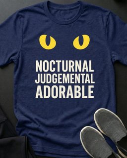 Nocturnal Tee Gift For Cat Lover