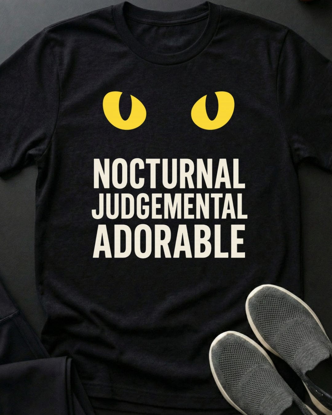 Nocturnal Tee Gift For Cat Lover