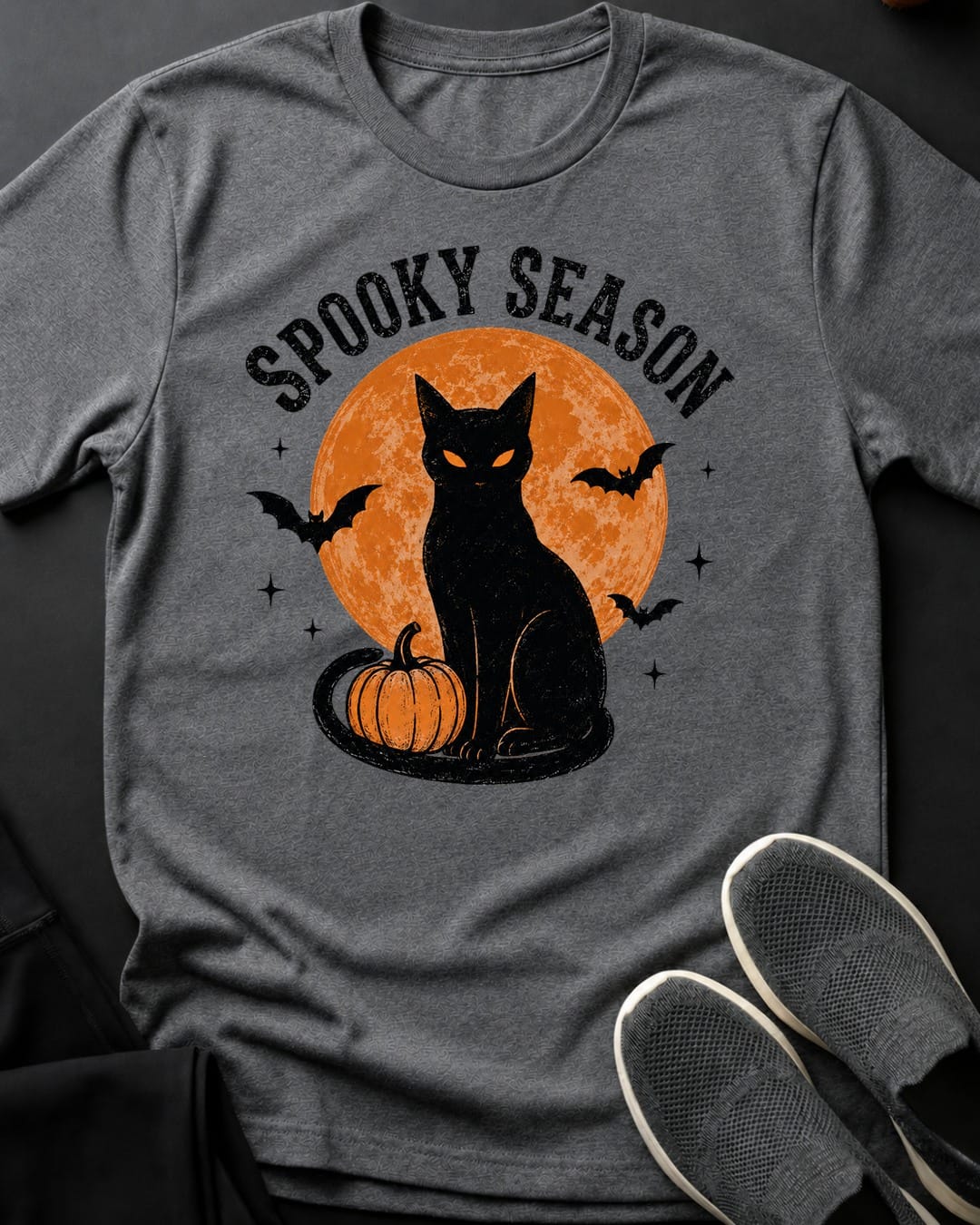 Spooky Season Tee Gift For Cat Lover
