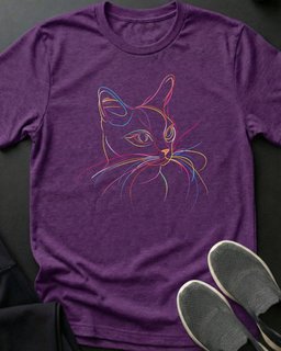 Neon Kitty Tee Gift For Cat Lover