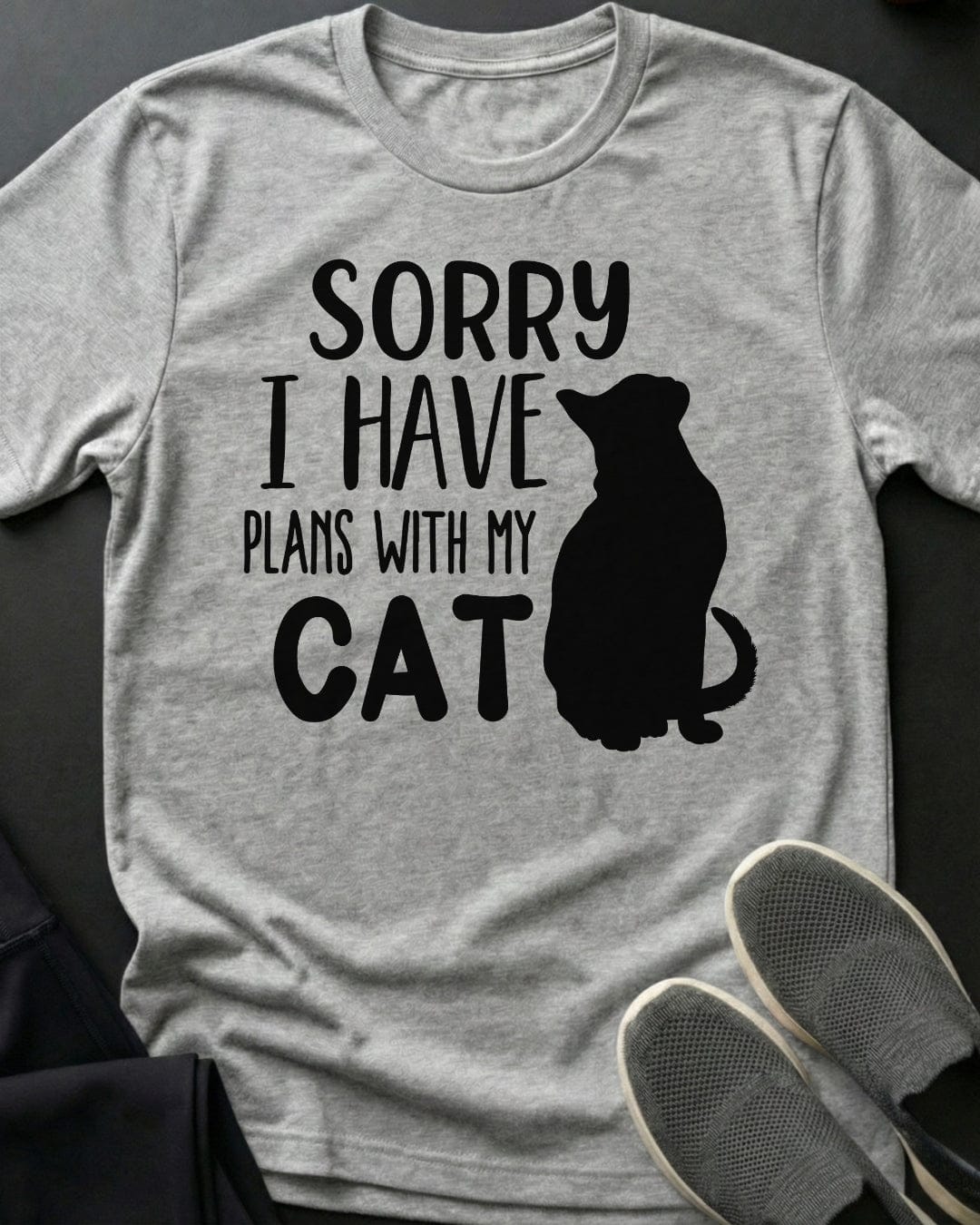 Sorry Plans Tee Gift For Cat Lover