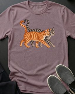 Orange And Grey True Love Tee Gift For Cat Lover