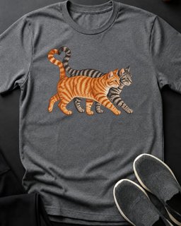 Orange And Grey True Love Tee Gift For Cat Lover