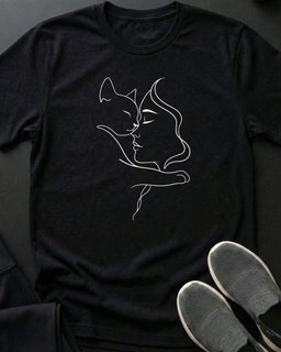 Snuggles Tee Gift For Cat Lover