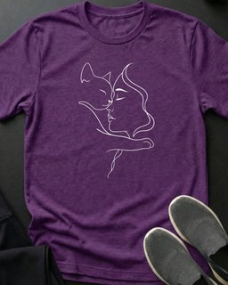 Snuggles Tee Gift For Cat Lover