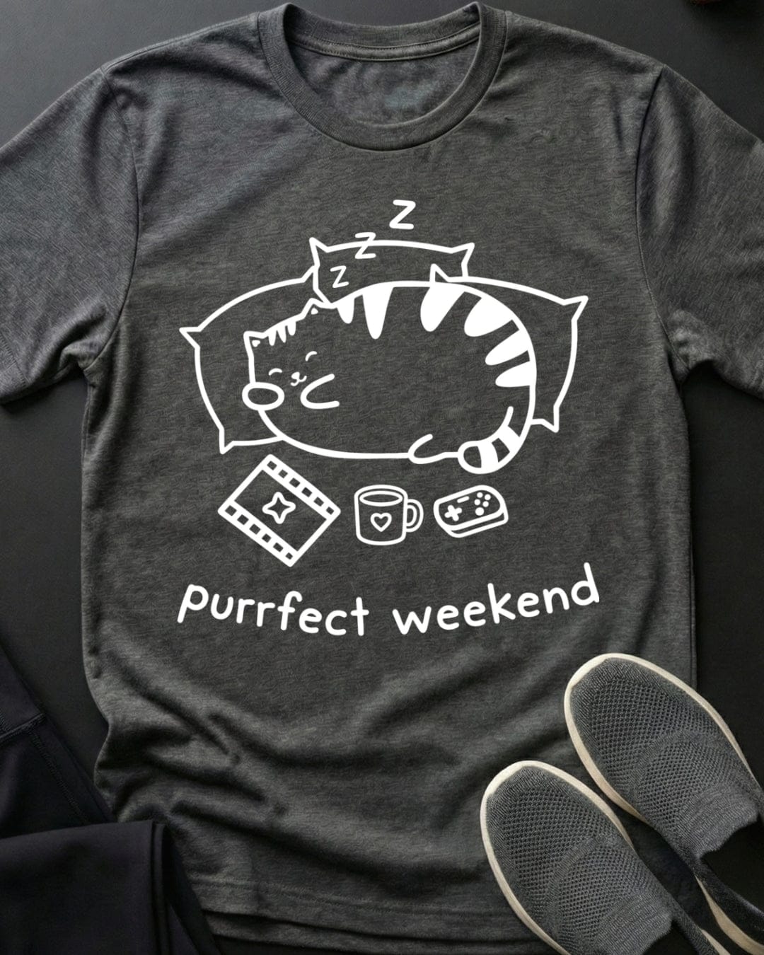 Purrfect Weekend Tee Gift For Cat Lover