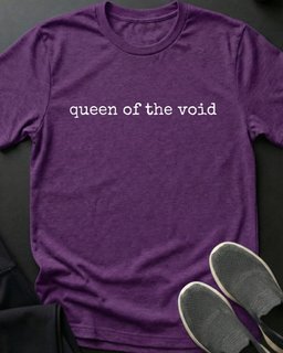 Queen Of The Void Tee Gift For Cat Lover