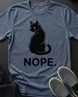 Nope Tee Gift For Cat Lover