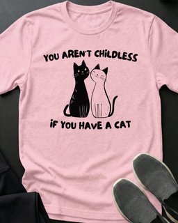 Not Childless Tee Gift For Cat Lover