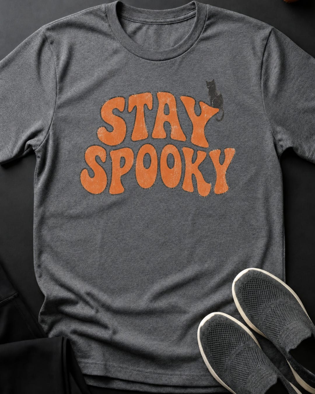Stay Spooky Tee Gift For Cat Lover