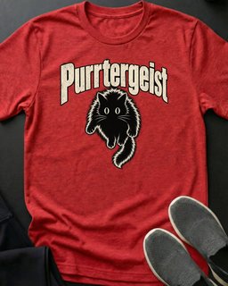 Purrtergeist Tee Gift For Cat Lover