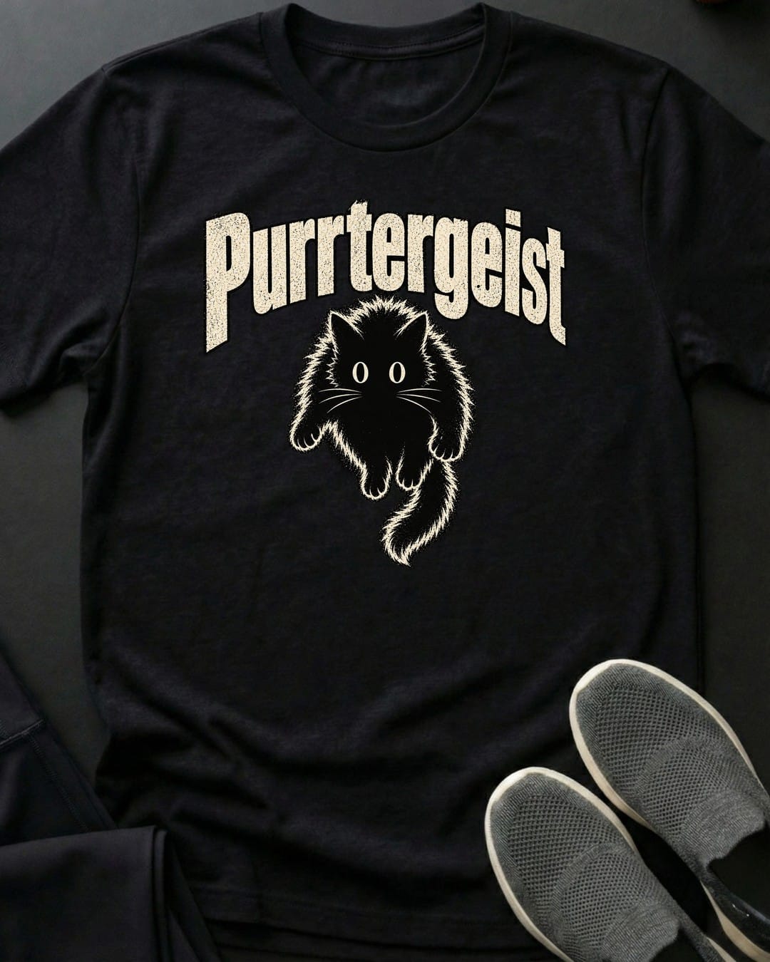 Purrtergeist Tee Gift For Cat Lover