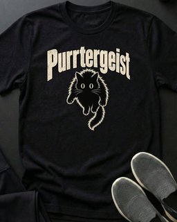 Purrtergeist Tee Gift For Cat Lover