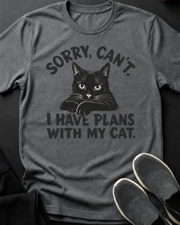 Sorry Cant Tee Gift For Cat Lover