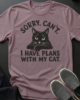 Sorry Cant Tee Gift For Cat Lover