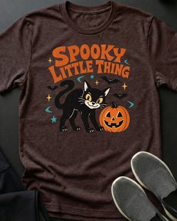 Spooky Little Thing Tee Gift For Cat Lover