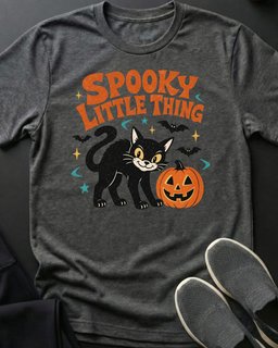 Spooky Little Thing Tee Gift For Cat Lover