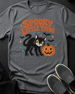 Spooky Little Thing Tee Gift For Cat Lover