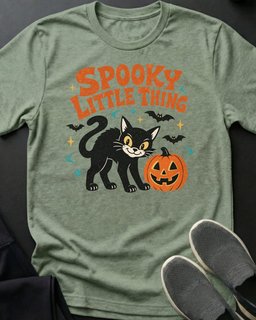 Spooky Little Thing Tee Gift For Cat Lover