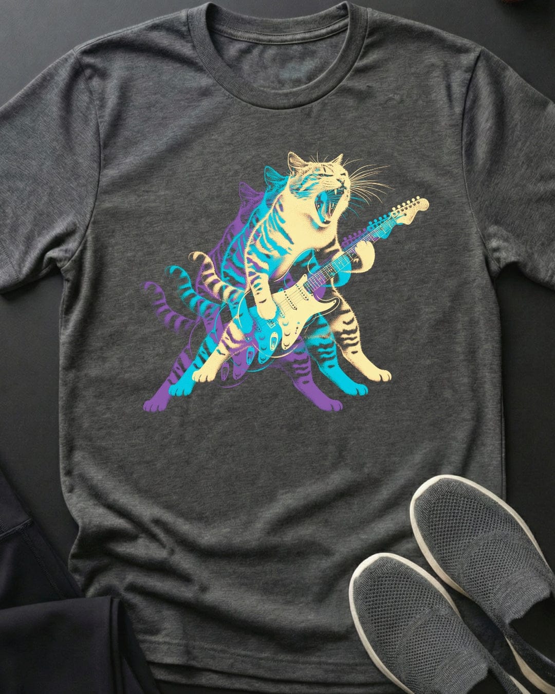 Rockin Kitty Tee Gift For Cat Lover