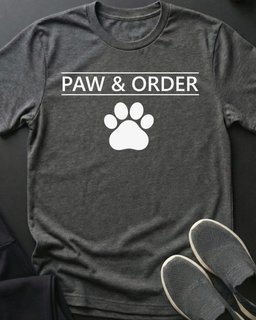 Paw And Order Tee Gift For Cat Lover