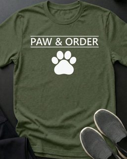 Paw And Order Tee Gift For Cat Lover