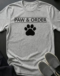 Paw And Order Tee Gift For Cat Lover