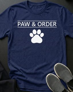 Paw And Order Tee Gift For Cat Lover