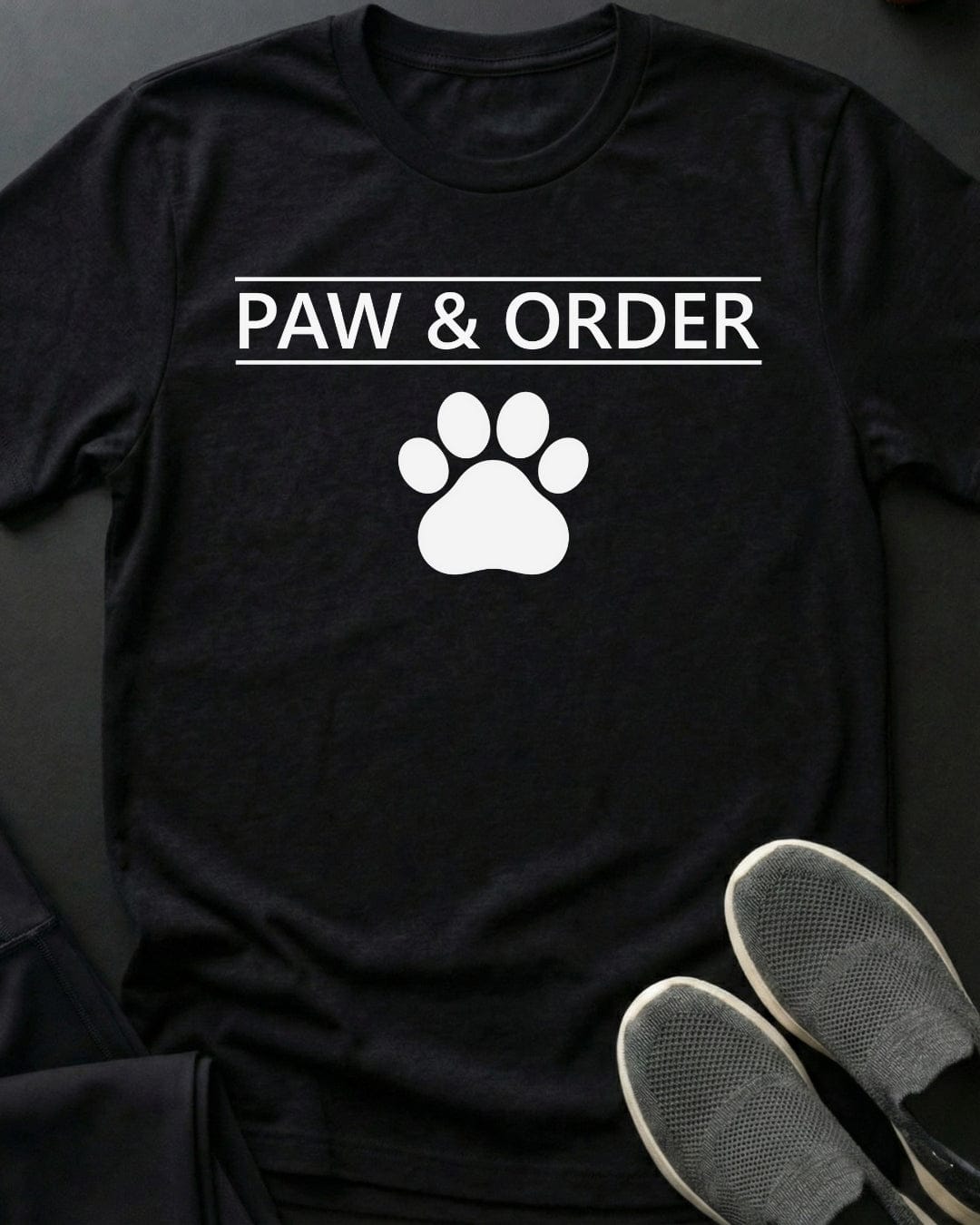 Paw And Order Tee Gift For Cat Lover