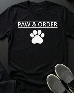 Paw And Order Tee Gift For Cat Lover