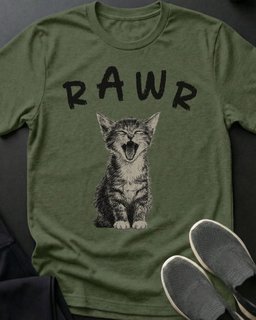 Rawr Tee Gift For Cat Lover